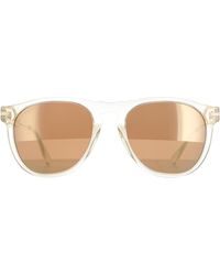 Serengeti - Round Light Champagne Polarized Drivers Amboy - Lyst