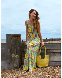 Blue Vanilla - Tropical Print Strappy Maxi Dress - Lyst