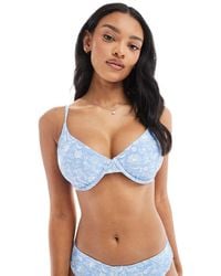 Hollister - Curvy Underwire Bikini Top Co-Ord - Lyst