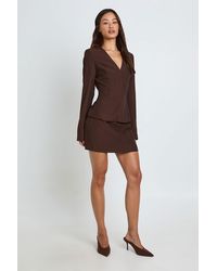 Boohoo - Tall Tailored Mini Skirt - Lyst