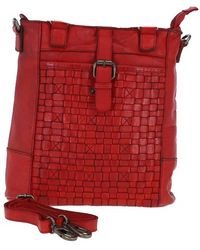 Ashwood Leather - 'Perfezione' Vintage Woven Shoulder Bag - Lyst