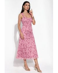 Hiccup - Patterned Maxi Dress With Heart Collar - Lyst