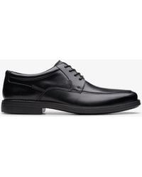 Clarks - Ipswichschortii Zwarte Leren Schoenen - Lyst
