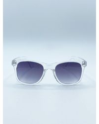 SVNX - Clear Wayfarer Sunglasses With Graded Lenses - Lyst