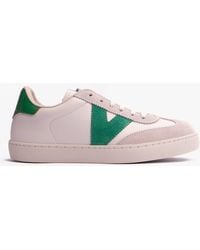Victoria - Berlin Faux Leather & Split Trainers Verde - Lyst