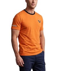 TRUE RELIGION - T Shirts Budda Arch Back Logo Summer Crew Neck Tee - Lyst
