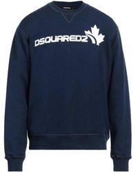 DSquared² - Bold Maple Leaf Logo Sweatshirt Cotton - Lyst
