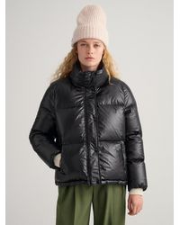 GANT - Ebony Cropped Down Jacket - Lyst