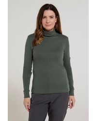 Mountain Warehouse - 'Meribel' Roll Neck Top Breathable Thermal Slim Fit Tee Cotton - Lyst
