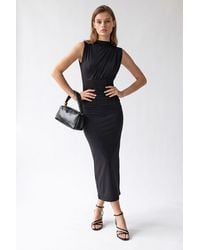 MixRay - Sleeveless Bodycon Maxi Dress With Cowl Neck - Lyst