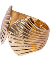 The Jewellery Stockroom - Plated Chunky Statement Shell Bangle - Lyst
