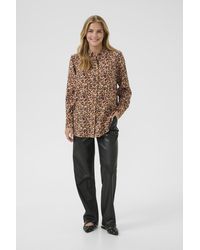 Cream - Overhemd Met Lang Mouwen Creluna Overhemd Met Lang Mouwen Loose Fit Animal - Lyst