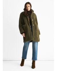 Gini London - Faux Fur Longline Teddy Overcoat - Lyst