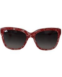 Dolce & Gabbana - Lace Acetate Rectangle Shades Dg4226F Sunglasses - Lyst