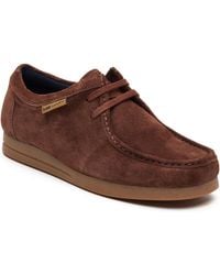 Base London - Koko Lace Up Leather Moccasins Shoes - Lyst