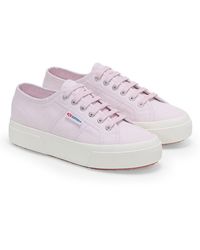Superga - Ladies 2740 Lace Up Platforms /Avorio) - Lyst