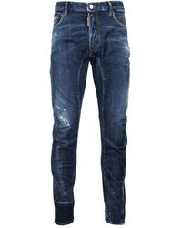 DSquared² - Tidy Biker Jean Lightly Worn Style Jeans Cotton - Lyst