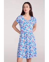 Mountain Warehouse - Orchid Patterned Uv Summer Dress With Side Pockets Holiday Beach Cotton - Lyst