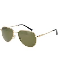 Serengeti - Gold Plastic Sunglasses - Lyst