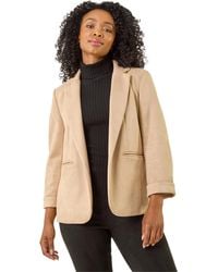 Roman - Petite Suedette Blazer - Lyst