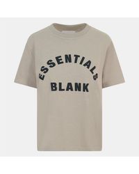Blank Essentials - Oversize Fit Crew Neck Ribbed Collar Boyfriend T-Shirt - Lyst