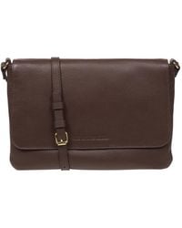 Pure Luxuries - 'Ruby' Hot Fudge Nappa Leather Cross Body Bag - Lyst