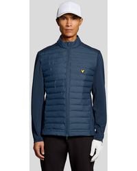Lyle & Scott - Hybrid Quilted Full Zip Golf Jacket - Lyst
