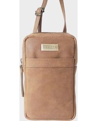 Assots London - 'Leo' Real Leather Crossbody Mobile Phone Bag - Lyst
