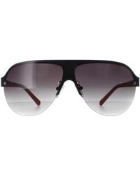 Guess - Semi Rimless And Smoke Gradient Gf0148 Metal - Lyst