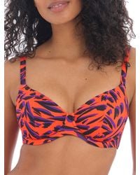 Freya - Tiger Bay Plunge Bikini Top - Lyst