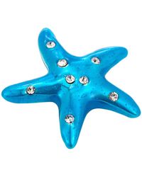 SEOL + GOLD - Sterling Enamel Starfish Charm - Lyst