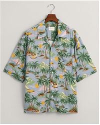 GANT - Hawaiian Print Short Sleeve Shirt - Lyst
