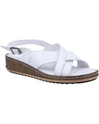 Hush Puppies - Ladies Elena Leather Wedge Sandal - Lyst