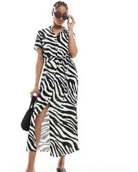 Vero Moda - Easy Buttondown Long Shirt Dress - Lyst