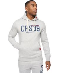 Crosshatch - Ellsworth Hoodie (grijs Marl) - Lyst