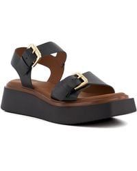 Dune - Ladies Loells Casual Flatform Sandals - Lyst