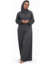VR2 Denim - Ladies Abaya With Scarf Attached Comfortable Modest Dress - Lyst