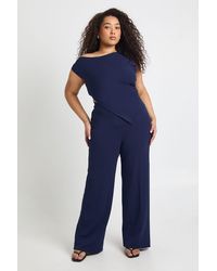 Boohoo - Plus Asymmetric Top & Trouser Co Ord - Lyst
