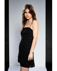 Runway - 1.8.1.8 Rose Embellished Mesh Mini Dress - Lyst