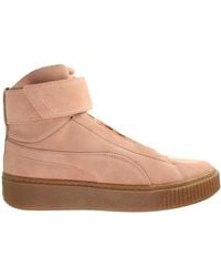 PUMA - Platform Mid Ow Trainers Leather - Lyst