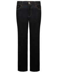 Armani - Emporio Low Waist Wide Legs Jeans - Lyst