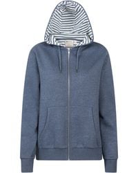 Mountain Warehouse - 'Penzance' Zip Through Hoodie With Side Pockets Drawcord Jumper Cotton - Lyst
