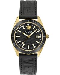 Versace - V-Dome Watch Ve8E00224 Leather (Archived) - Lyst