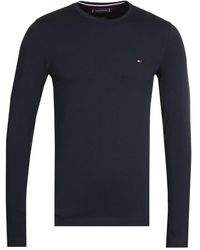 Tommy Hilfiger - Stretch Organic Cotton Slim Fit Long Sleeve T-Shirt - Lyst