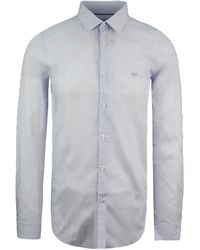 Lacoste - Slim Fit Overhemd Lichtblauw - Lyst