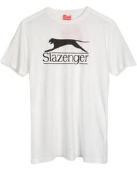 Slazenger 1881 - Vintage Style Cat Logo T-Shirt - Lyst