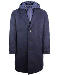 Lacoste - Trench Coat Wool - Lyst