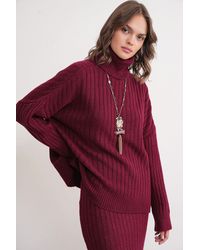 MixRay - Oversized Geribde Coltrui - Lyst