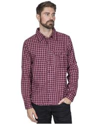 Trespass - Participate Long Sleeve Checked Cotton Shirt - Lyst