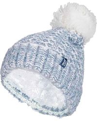 Heat Holders - Ladies Fleece Lined Cuffed Thermal Winter Bobble Hat With Pom Pom - Lyst